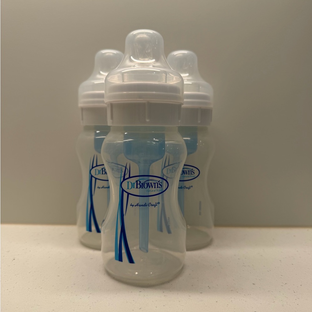 Dr. Brown's Clear Baby Bottle with Blue Vent - Pack